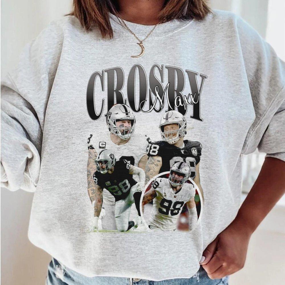 Maxx Crosby Sweatshirt, Sport Theme Sweater, Crewneck Sweatshirt